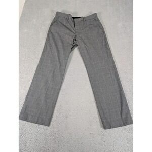 Express Producer Pants Mens 32x30 Gray Plaid Dress Slacks Straight Leg Office